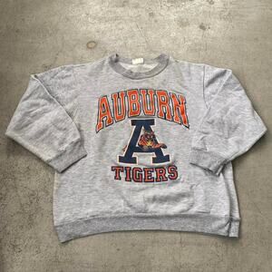 Vintage 90s Auburn Tigers Big Graphic Crewneck Pullover Sweatshirt